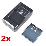 Neewer 2x 1200mAh Battery + Charger For Nokia N85 N86 8MP BL-5K