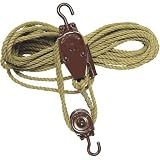 Columbus McKinnon Heavy-Duty Rope Hoist - 250-Lb. Capacity With 3/8In. Rope, 2 1/8In. Sheave Diameter
