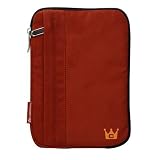 CaseCrown Faux Suede Sleeve Case (Red) to Protect the Samsung USB 2.0 8x DVD Writer External Optical Drive for Mac and PC SE-S084C/RSBN (Gloss Black)
