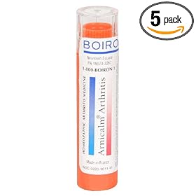 Boiron Homeopathic Medicine Arnicalm for Arthritis Pellets, 75-CountTubes (Pack of 5)