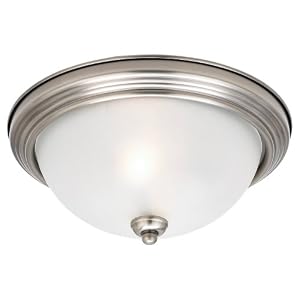 Sea Gull Lighting 77064-965 2-Light Montclaire Close-to-Ceiling Fixture, Satin Etched... by Sea Gull Lighting
