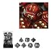 Chessex 27414 - Würfelset Scarab scarlet/gold, 7 verschiedene Würfel