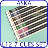 Billiard Pool Cue Stick Set Aska L12 7 pool cue sticks
