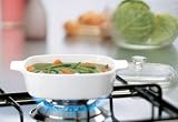 CorningWare 5L Square Casserole - with glass cover (White)