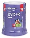 Memorex 864111-100 DVD+R 16x 100 Pack Cakebox