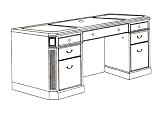 Review DMI Office Furniture  / Office Furniture DMI - Kneehole Credenza without Return Mouldings - Executive Office Furniture / Home Office Furniture - 7376-215