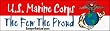 U.S. Marine Corps the few, the proud - patriotic bumper stickers (Large 14x4 inches)