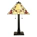 Quoizel Macintosh Rose Tiffany 2 Light Table Lamp