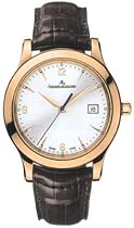 Jaeger-leCoultre Master Control Men's Brown Strap Silver Dial 18K Rose Gold Automatic Watch q1392420