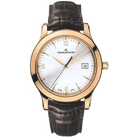 Click here to buy Jaeger-leCoultre Master Control Men's Brown Strap Silver Dial 18K Rose Gold Automatic Watch... .