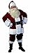 ADOMI Santa Claus Costume for Men Adults Santa Suit 11pcs Mens Red Deluxe Christmas Clause Outfit Cosplay Vacation Suits Set