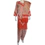 India Salwar Kameez Cotton Printed Embroidered Dress Size (L/40)