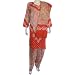India Salwar Kameez Cotton Printed Embroidered Dress Size (L/40)