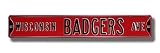 Wisconsin Badgers Avenue Sign 6 x 36 NCAA College Athletics Street Sign