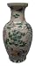 Mandarin ducks, lovebirds, propserity design - hand painted oriental vase 12
