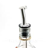Flip-Top Metal Liquor Bottle Pourer - Set of 6