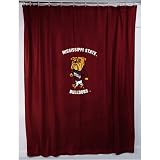 Sports Coverage Mississippi Bulldogs Shower Curtain