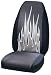 Gray Flames Universal-Fit Bucket Seat Cover