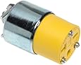 Leviton R00-620CA-000 Armored Connector 20Amp 250Volt 2-Pole 3-Wire Grounded