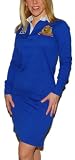 Polo Ralph Lauren Womens Equestrian Big Pony Match Long Sweater Tennis Shirt Dress Blue