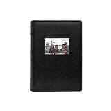 2-Pack Bonded Leather Photo Album Holds 300 Photos Each - Black