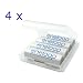 Sanyo - eneloop - Lot de 16 piles AA Mignon - Nouvelle version HR-3UTGA - Jusqu'� 1500 cycles de chargement + 4 bo�tes de rangement blanches (Import Allemagne)