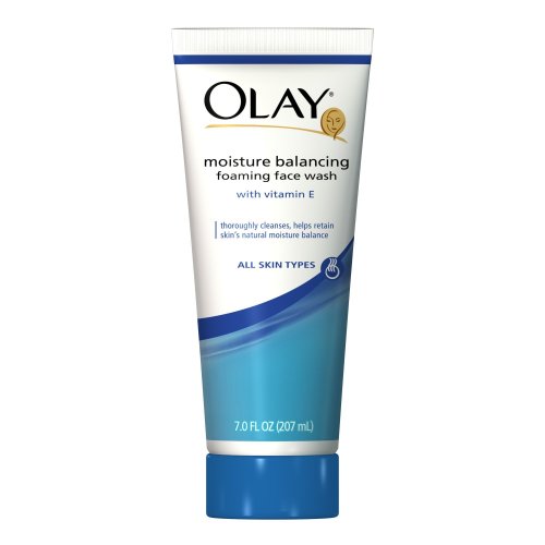 Olay Moisture Balancing Foaming Face Wash with Vitamin E, All Skin Types, 7 Ounce (Pack of 4) 