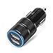 2Pack Car Charger, ShuoGe? 2.1A/24W 2-Port USB Car Charger, Rapid Titanium Smart Car Charger Auto Adapter for iPhone 6 Plus/6/5S/5/4, iPad, Ipod, Samsung Galaxy, Smart Phone, Tablets (Black)