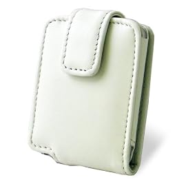 PDAIR レザーケース for iPod nano(3rd Gen) 縦開きタイプ(ホワイト) PALCIPDN3F/WH
