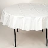 70 Inch Round Checkered Tablecloth