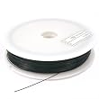 328Ft Flexible Black Coated Beading Wire 7 Strand .38mm