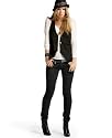 Imperial Star Stretch Black Skinny Jeans with Studded Belt
