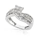 0.80ctw Princess Cut Diamonds Ring H-J/I1