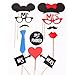 31PCS Colorful Props On A Stick Mustache Photo Booth Party Fun Wedding Christmas Birthday Favor