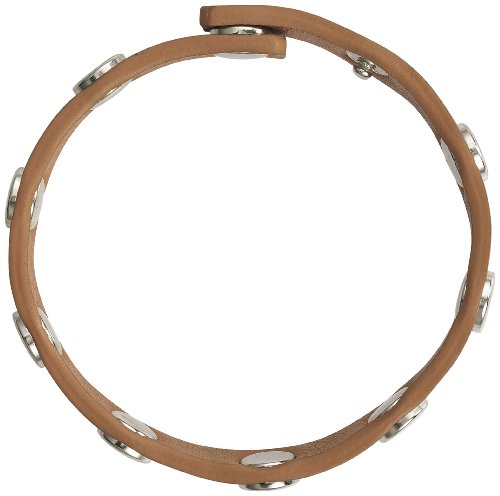 Pilgrim Damen-Armband f&uuml;r Snap\'s einfach Leder braun versilberte Druckkn&ouml;pfe 21 cm 43114- Preisvergleich