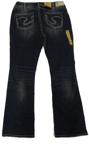 Silver Jean Company Womens Suki Mid Boot Plus Size Jean (20X33, Indigo)