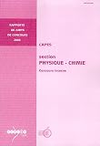 CAPES section Physique-Chimie : Concours interne
