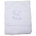 Baby/Babies Teddy Bath Time Hooded Bathrobe 100% Cotton Towel Bath Robe (75cm x 75cm) (White)