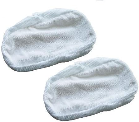 First4Spares Steam Mop Pads, Pack of 2, White for Morphy Richards 70495, 720020