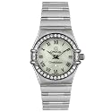 Omega Women's Constellation Quartz Mini Diamond Bezel Watch #1466.61.00