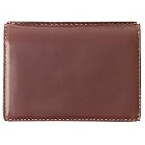 Johnston & Murphy Bifold Card Case - Dark Mahogany Waxhide