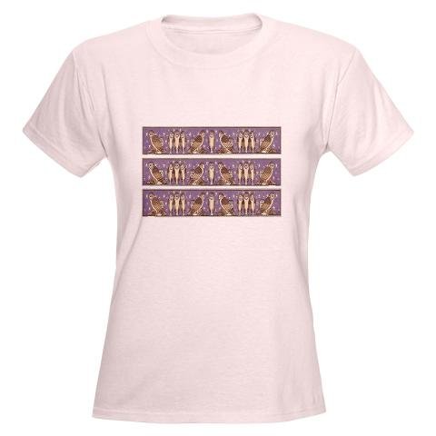 Art Nouveau Barn Owls Vintage Women's Light T-Shirt by CafePress