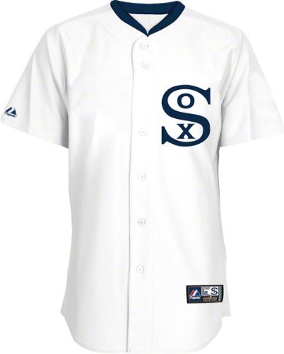 MLB Chicago White Sox 1916-17 Cooperstown Adult Short Sleeve Synthetic Replica Jersey (White, Small)