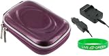 2n1 Hard Shell Case and NP BG1 / NP FG1 AC DC Charger for Sony Cyber shot DSC W290 Digital Camera Dark Blue 414Kv1%2B%2BH6L. SL160 2n1 Hard Shell Case and NP BG1 / NP FG1 AC DC Charger for Sony Cyber shot DSC W290 Digital Camera Dark Blue