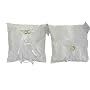 WHITE Wedding RING Bearer PILLOW lacy RIBBON rings