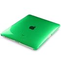 APPLE IPAD SMALL SQUARE PATTERN TRANSPARENT BACK COVER CASE - GREEN  PART OF THE QUBITS ACCESSORIES RANGE