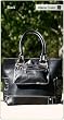 Namaste Black Cali Hermosa Large Knitting Tote Bag Handbag