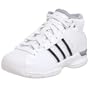 adidas Women's Pro Model 08 Team Color Basketball Shoe,White/White/Silver,8 M