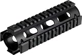 Leapers UTG PRO Model 4 Carbine Length Tactical Quad Rails, Made in USA, 12 Rail LP-MT-MTU001