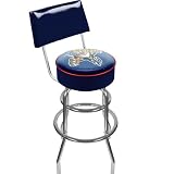 NEW NHL Florida Panthers Padded Bar Stool with Back - NHL1100-FP